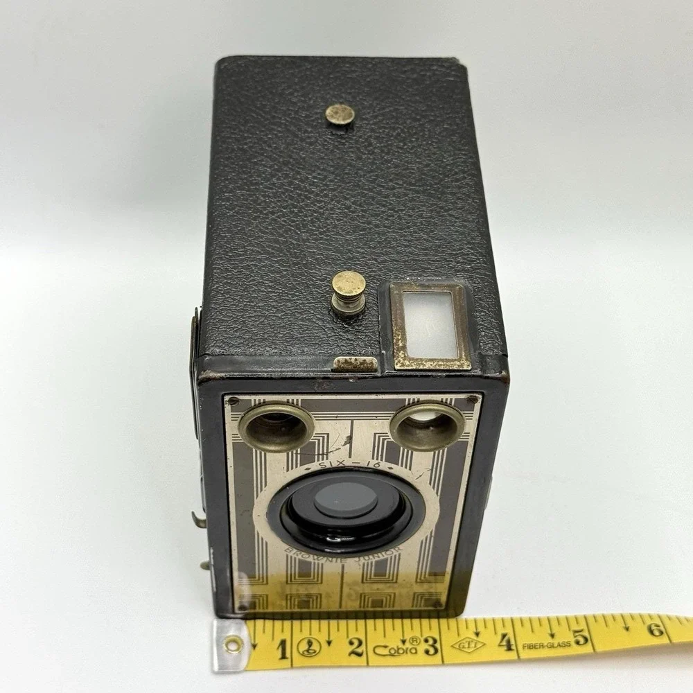 VTG Kodak Six-16 Brownie Junior Box Camera Art Deco USA 1930s‎ Untested